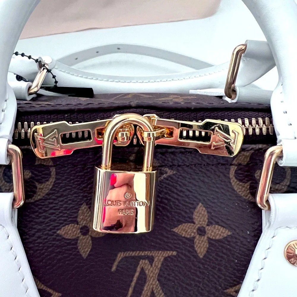 Louis Vuitton Brown and White Satchel - Picture 6 of 15